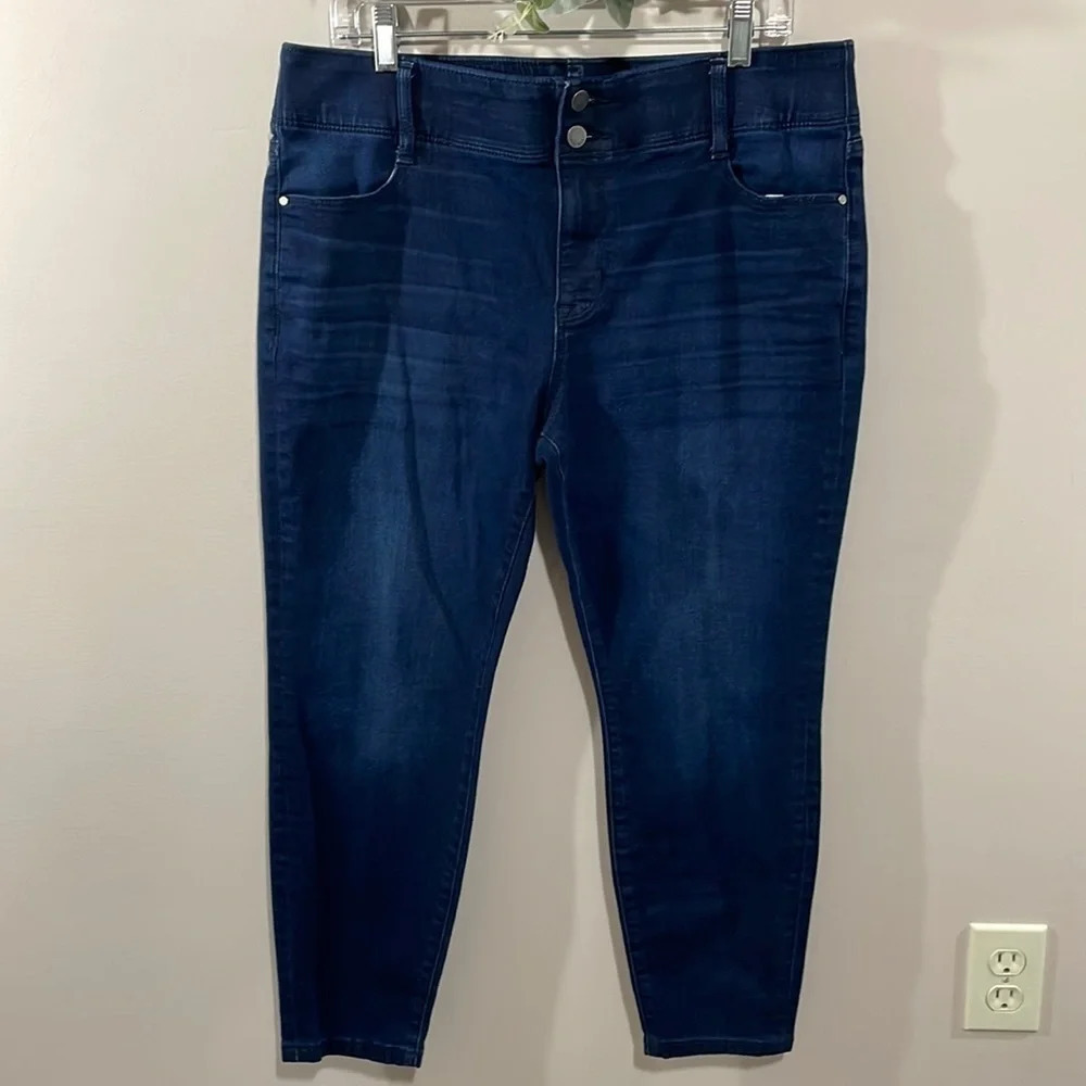 NWOT Nine West Skinny Dark Wash Denim Jean 16 P